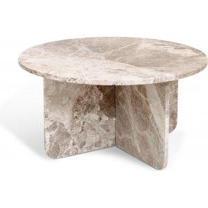 Tasoinen pyöreä marmorinen sohvapöytä Ø85 cm - Silver Diana Tasoinen pyöreä marmorinen sohvapöytä Ø85 cm - Silver Diana
