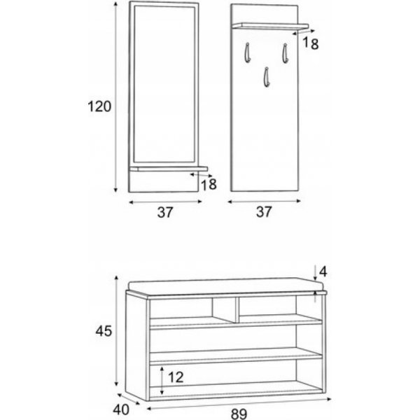 P003 aulakalusteet - Valkoinen P003 aulakalusteet - Valkoinen
