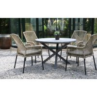 Pyre Scottsdale-ruokapyt 112 cm - Shabby Chic
