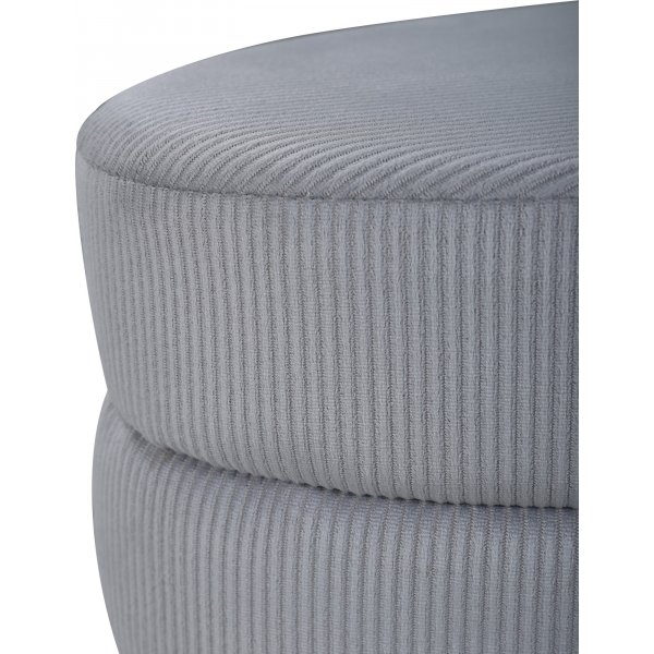 Rino pouf - harmaa vakosametti Rino pouf - harmaa vakosametti