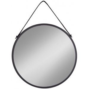Trapani Mirror - Musta - Ø38