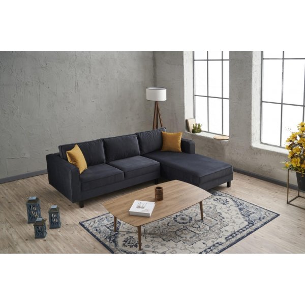 Kale divaani sohva oikea - antrasiitti sametti Kale divaani sohva oikea - antrasiitti sametti