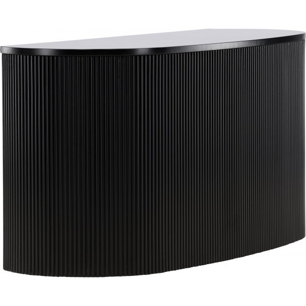 Seinlle ripustettava Loca-sivupyt 120 x 45 cm - Musta