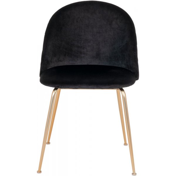 Geneve ruokapöydän tuoli - musta/messinki Geneve ruokapöydän tuoli - musta/messinki