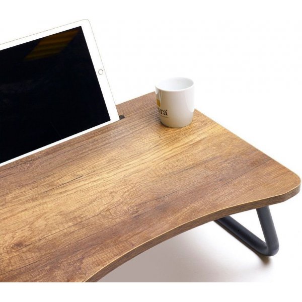 Lappy kannettavan tietokoneen pöytä 60x20 cm - Pähkinä/musta Lappy kannettavan tietokoneen pöytä 60x20 cm - Pähkinä/musta