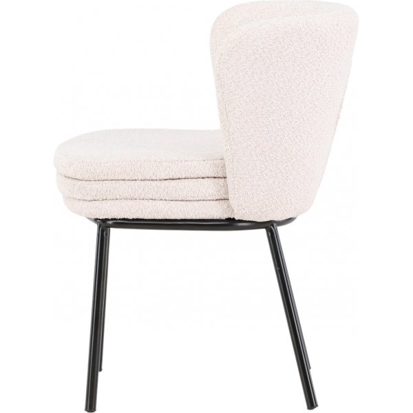 Agnes ruokatuoli - Valkoinen boucle