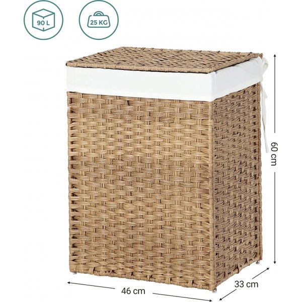 Angelika pyykkikori 90 l - rottinki