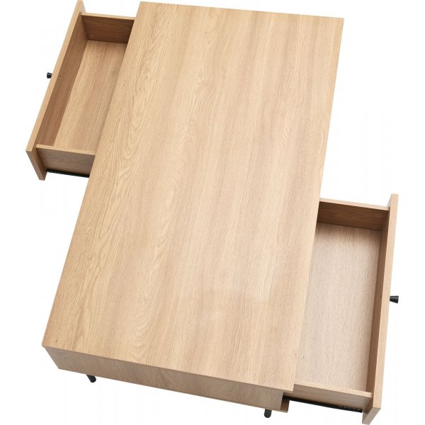 Menu sohvapöytä 110 x 60 cm - Tammi/keinotekoinen rottinki Menu sohvapöytä 110 x 60 cm - Tammi/keinotekoinen rottinki