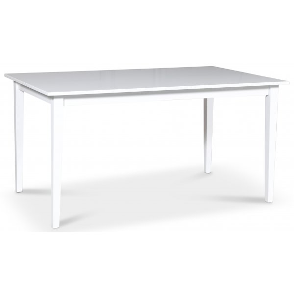 Gs ruokailuryhm: Pyt 180 cm sislten 6 Fr-tuolia ristill - Valkoinen/tammi + 6.00 x Tuolin tyyny