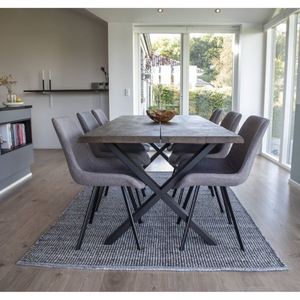 Toulon Ruokapöytä - Savustettu tammi - 200x95x76x4 Toulon Ruokapöytä - Savustettu tammi - 200x95x76x4