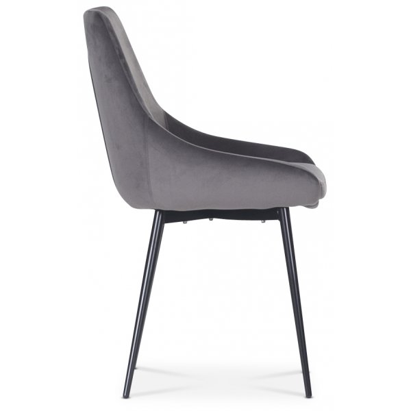 Plaza-ruokailuryhmä, marmoripöytä ja 4 kpl Theo-samettituolia - Harmaa/Valkoinen/Musta + 2.00 x Huonekalujen jalat Plaza-ruokailuryhmä, marmoripöytä ja 4 kpl Theo-samettituolia - Harmaa/Valkoinen/Musta + 2.00 x Huonekalujen jalat