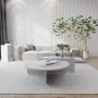 Podium sohvapyt 90 x 90 cm - Valkoinen