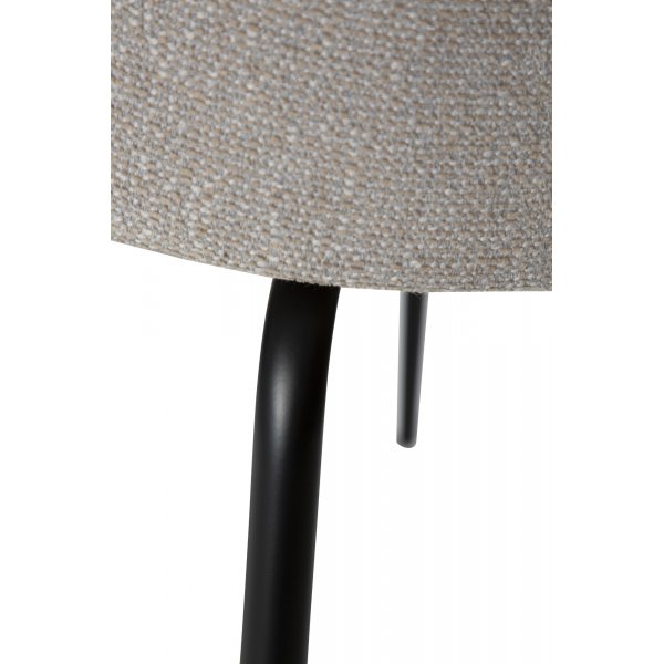 Eden ruokatuoli - Cashmere bouclé/musta Eden ruokatuoli - Cashmere bouclé/musta