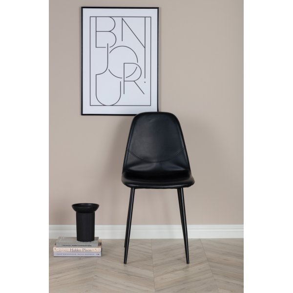 Bridge-ruokailutuoli - musta PU Bridge-ruokailutuoli - musta PU