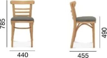 Max ruokatuoli - Valinnainen rungon ja verhoilun väri Max ruokatuoli - Valinnainen rungon ja verhoilun väri