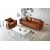 Cansas 3-istuttava sohva - konjakki + Huonekalujen hoitosarja tekstiileille
