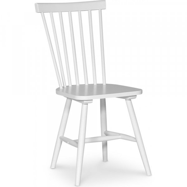 Ruokailusarja: Dalarös pyöreä ruokapöytä valkoinen / öljytty tammi sisältää 4 Karl korituolia Ruokailusarja: Dalarös pyöreä ruokapöytä valkoinen / öljytty tammi sisältää 4 Karl korituolia