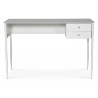 Flash-pöytä 120x50 cm - Valkoinen / Messinki