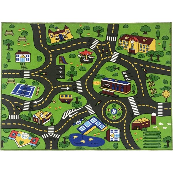 Lasten matto Liikennematto 4 Tuftattu - 133x175 cm Lasten matto Liikennematto 4 Tuftattu - 133x175 cm
