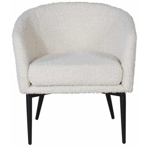 Nojatuoli luonnonvalkoinen - Bouclé Nojatuoli luonnonvalkoinen - Bouclé