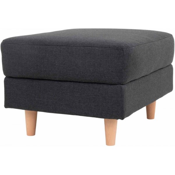 Bologna Pouf - Tummanharmaa/py�kki