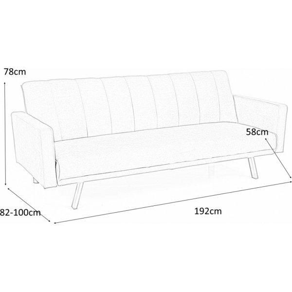 Broja 2,5-paikkainen vuodesohva - Vihreä Broja 2,5-paikkainen vuodesohva - Vihreä