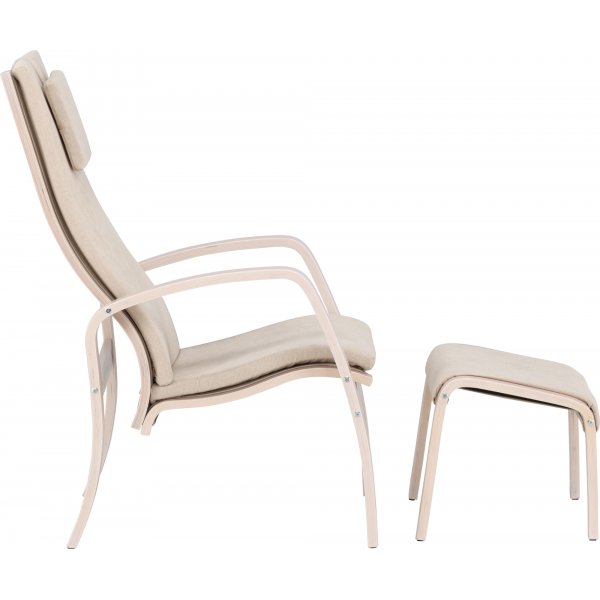 Grötö lepotuoli - Beige/Whitewash Grötö lepotuoli - Beige/Whitewash