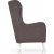 Linsey korvalehden nojatuoli - tummanharmaa + Huonekalujen hoitosarja tekstiileille