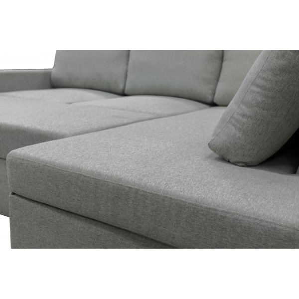 Trn-vuodesohva avoimella pdyll - Vasen + Huonekalujen tekstiilien puhdistus