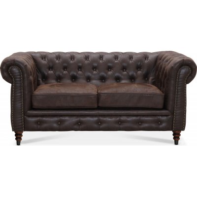 Kahden istuttava Chesterfield Cambridge -sohva - Vintage-kangas