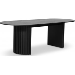 PiPi soikea ruokapöytä mustaksi petsattua tammea 230x95 cm PiPi soikea ruokapöytä mustaksi petsattua tammea 230x95 cm