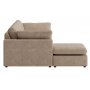 Moby tummanbeige divaanisohva 296 cm - Knnettv divaanisohva taskujousilla
