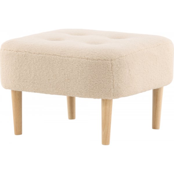 Salina pouf - Valkoinen fleece Salina pouf - Valkoinen fleece