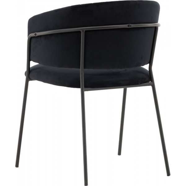 Selma ruokapöydän tuoli - Musta sametti Selma ruokapöydän tuoli - Musta sametti