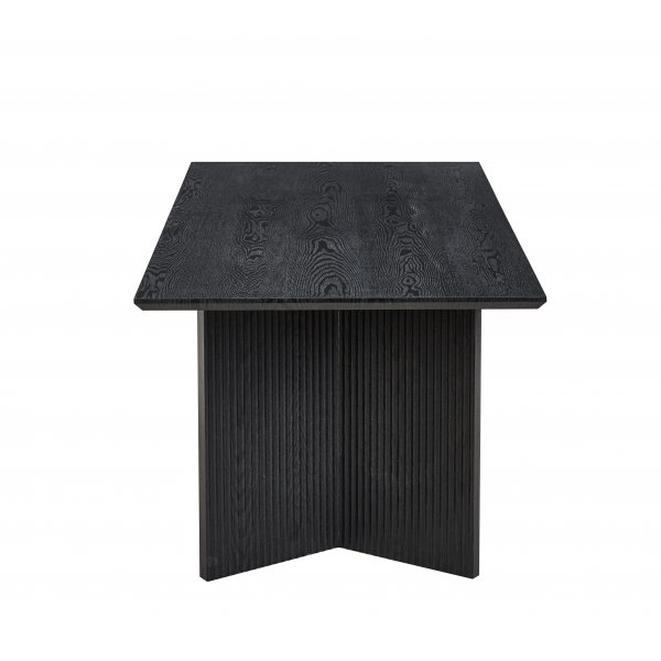 Crossby ruokapöytä 180x90 cm - Mustaksi petsattu tammi Crossby ruokapöytä 180x90 cm - Mustaksi petsattu tammi