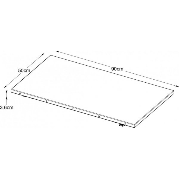 Odessa-levylevy 50 x 90 cm ljytty tammea