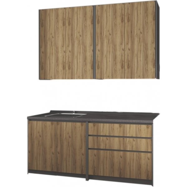 Idea tydellinen keitti 180 cm - Craft tammi/antrasiitti