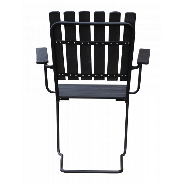 Ulkotuoli Vaxholm jousiteräksestä - Musta Ulkotuoli Vaxholm jousiteräksestä - Musta