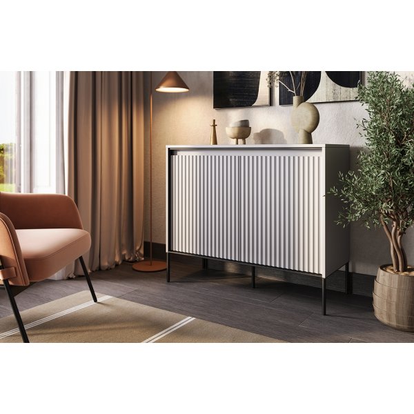 Trendkaappi H83 cm - Valkoinen/musta Trendkaappi H83 cm - Valkoinen/musta