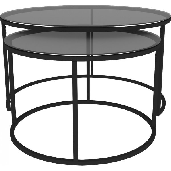 Kyoto sivupöytä Ø60/80 cm - Musta Kyoto sivupöytä Ø60/80 cm - Musta