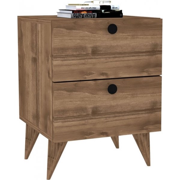 Kanda yöpöytä - pähkinä Kanda yöpöytä - pähkinä