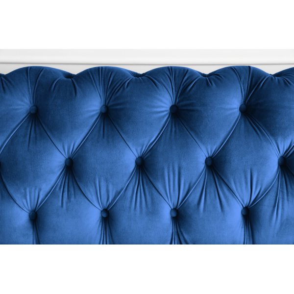 Kahden istuttava sohva Milton Chesterfield - Tummansininen sametti Kahden istuttava sohva Milton Chesterfield - Tummansininen sametti