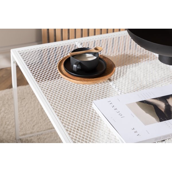 Netz sohvapöytä 80 x 80 cm - Valkoinen Netz sohvapöytä 80 x 80 cm - Valkoinen