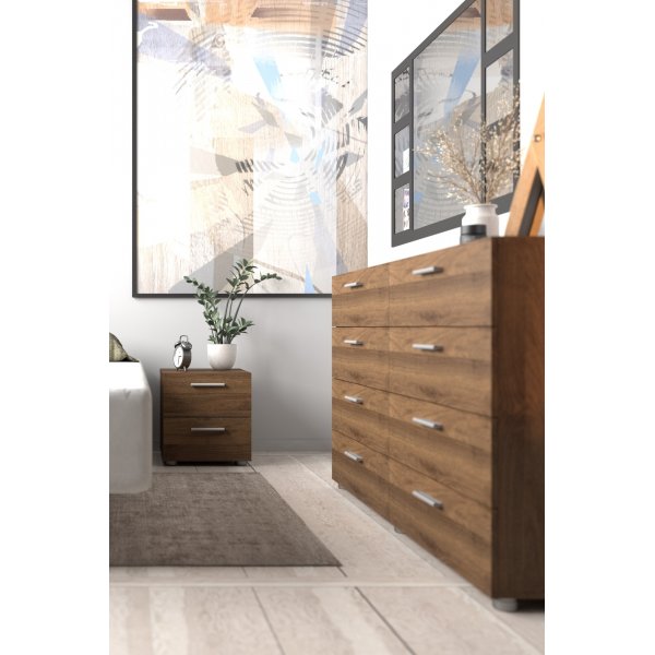 Lipasto phkinpuusta, 8 laatikkoa, leveys 140 cm + Huonekalujen tekstiilien puhdistus