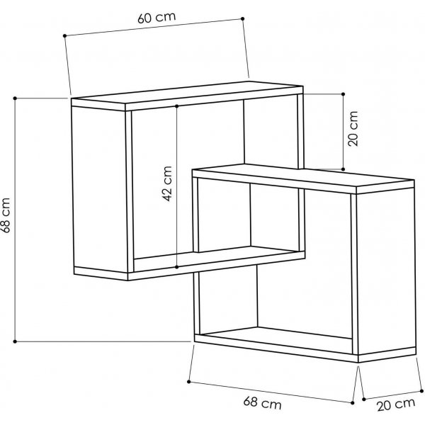 Sormusseinähylly - Sonoma tammi Sormusseinähylly - Sonoma tammi