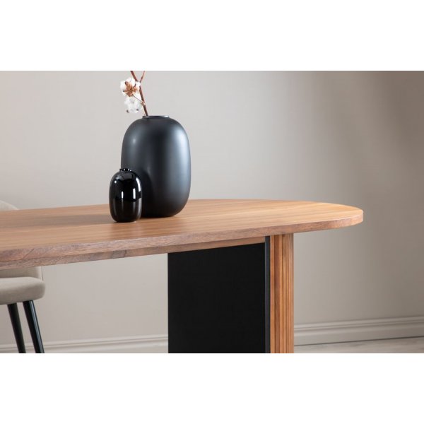 Bianca soikea ruokapöytä 200x90 cm - pähkinä Bianca soikea ruokapöytä 200x90 cm - pähkinä