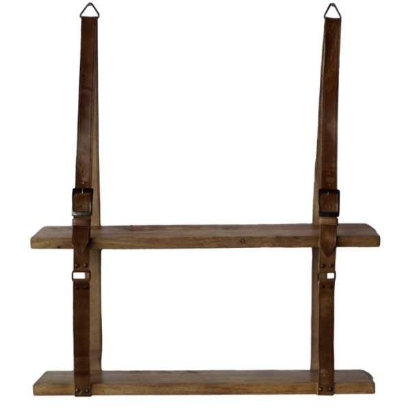 Umeå-seinähylly - Puuta/nahkaa Umeå-seinähylly - Puuta/nahkaa