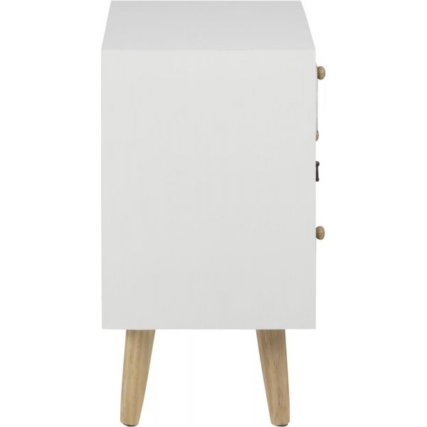 Thai-yöpöytä - Valkoinen/moniväri Thai-yöpöytä - Valkoinen/moniväri