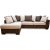 Delux-sohva, avoin p vasen - Ruskea/Beige/Vintage + Huonekalujen hoitosarja tekstiileille