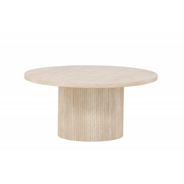 Härön sohvapöytä Ø80 - Beige travertiini Härön sohvapöytä Ø80 - Beige travertiini